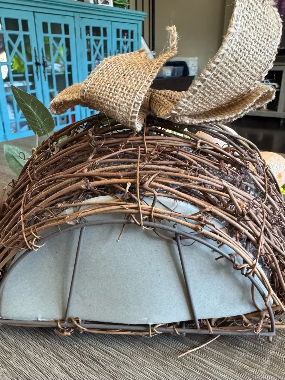 Spring Bunny Door or Table Basket